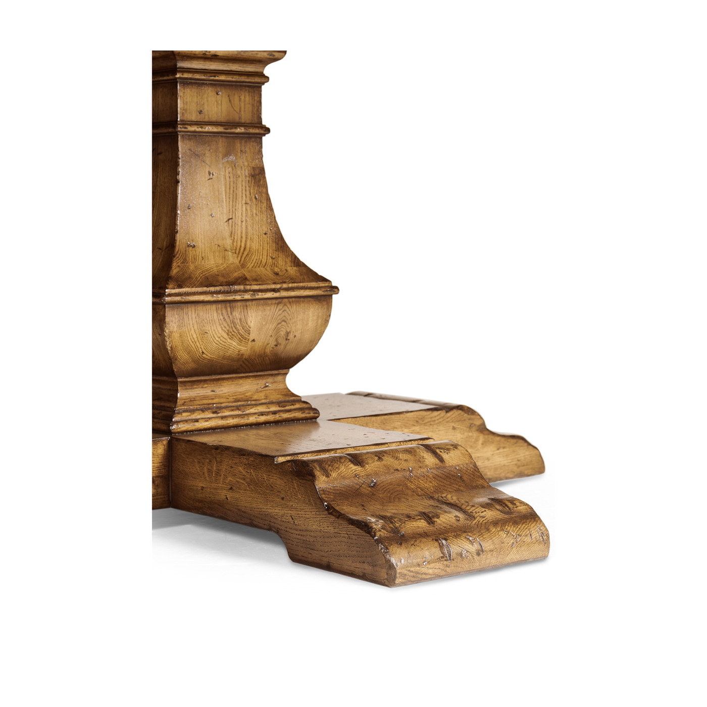 Round Light Brown Chestnut Dining Table 72