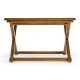 Rectangular Light Brown Chestnut Coffee Table with Large Tray Top