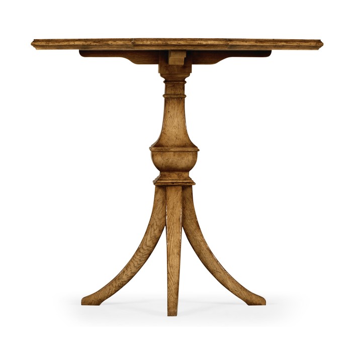 Octagonal Light Brown Chestnut Lamp Table
