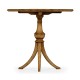 Octagonal Light Brown Chestnut Lamp Table