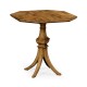 Octagonal Light Brown Chestnut Lamp Table