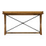 Narrow Rectangular Light Brown Chestnut Console Table