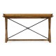 Narrow Rectangular Light Brown Chestnut Console Table