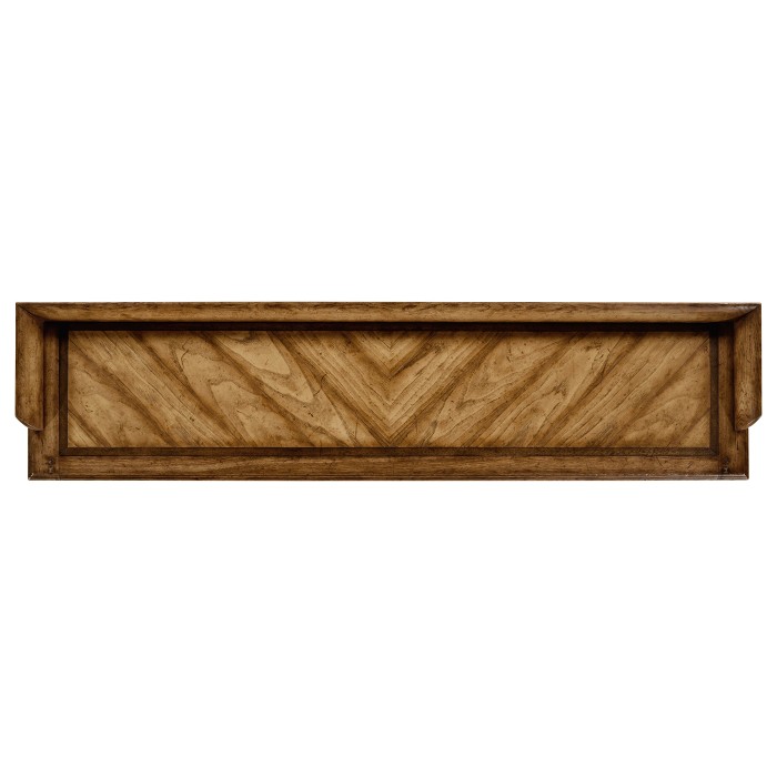 Narrow Rectangular Light Brown Chestnut Console Table