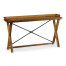 Narrow Rectangular Light Brown Chestnut Console Table