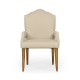 Casual High Back Chestnut Arm Chair