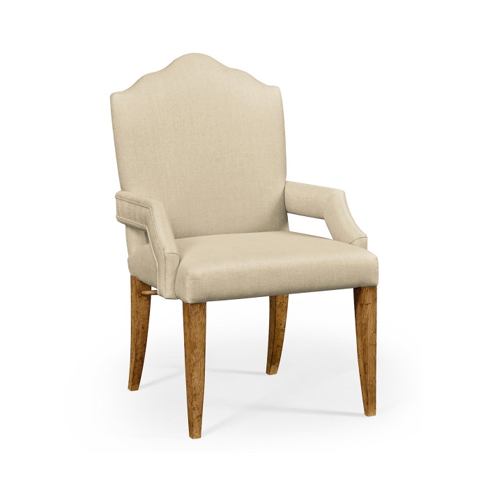 Casual High Back Chestnut Arm Chair