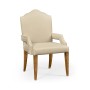 Casual High Back Chestnut Arm Chair