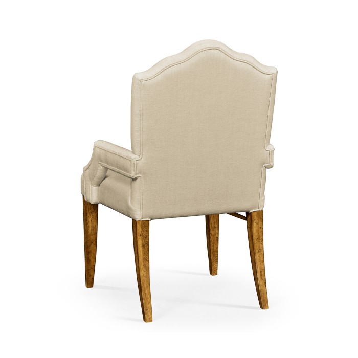 Casual High Back Chestnut Arm Chair