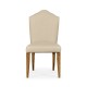 Casual High Back Chestnut Side Chair