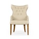 High Back Light Brown Chestnut Winged Arm Chair