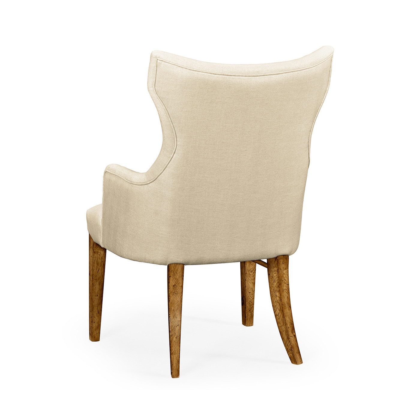 High Back Light Brown Chestnut Winged Arm Chair