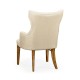 High Back Light Brown Chestnut Winged Arm Chair