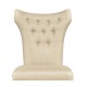High Back Light Brown Chestnut Winged Side Chair
