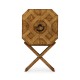 Geometric Light Brown Chestnut Drinks Cabinet