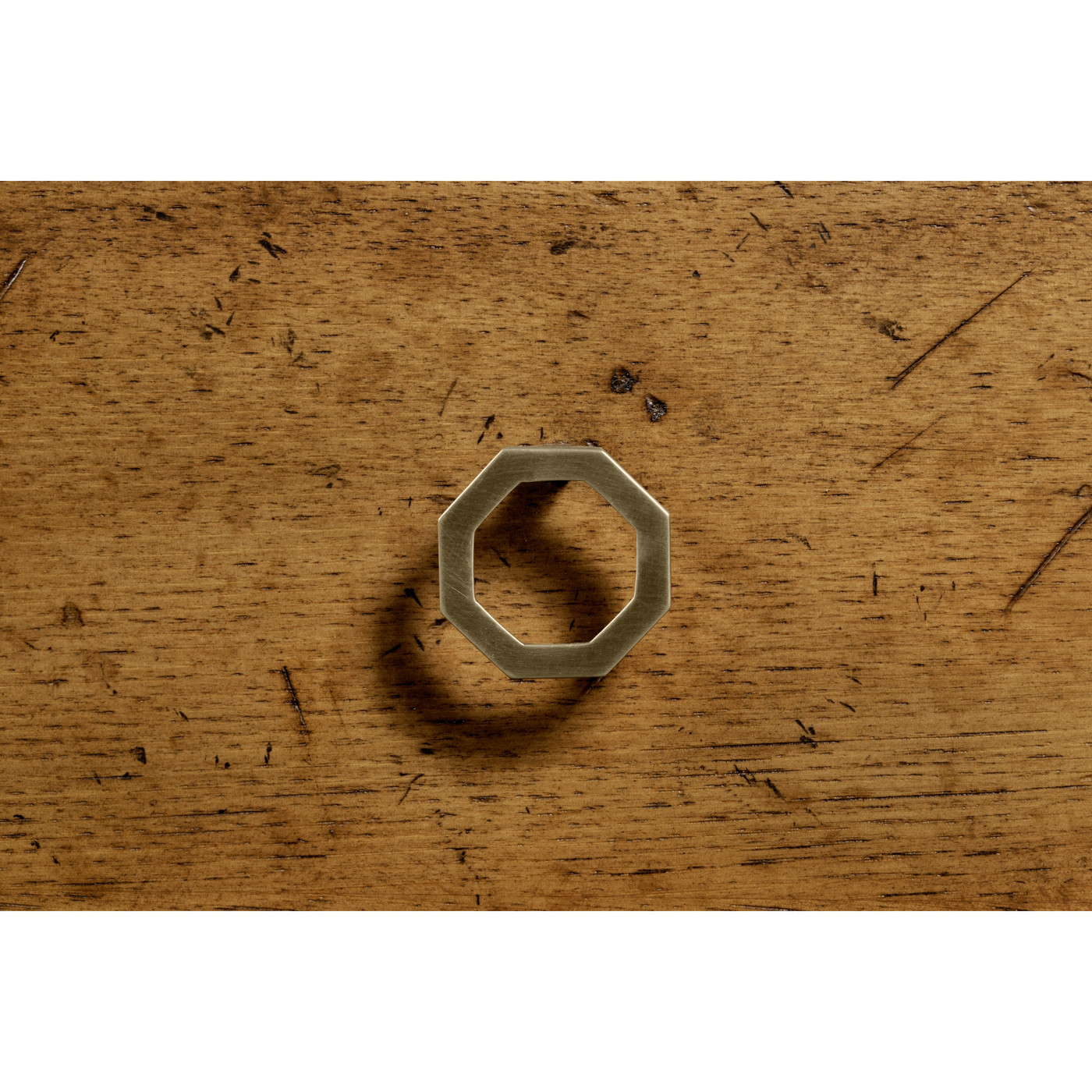 Geometric Light Brown Chestnut Drinks Cabinet