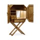 Geometric Light Brown Chestnut Drinks Cabinet