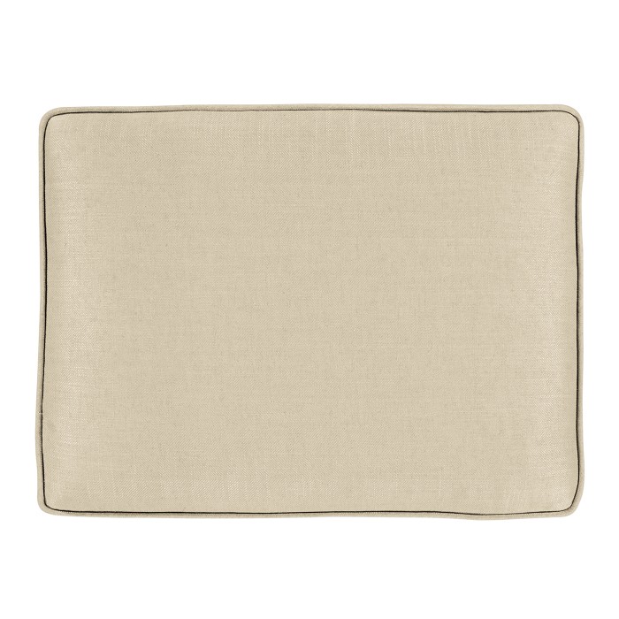 Rectangular Light Brown Chestnut Stool