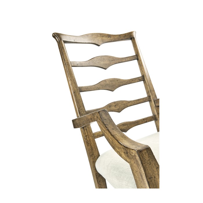 Pompano Ladderback Accent Arm Chair