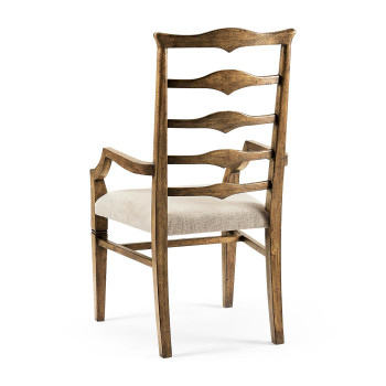 Pompano Ladderback Accent Arm Chair