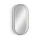 Dark Brass Oval Mirror