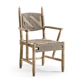 Sagehill Rush Seat Arm Chair