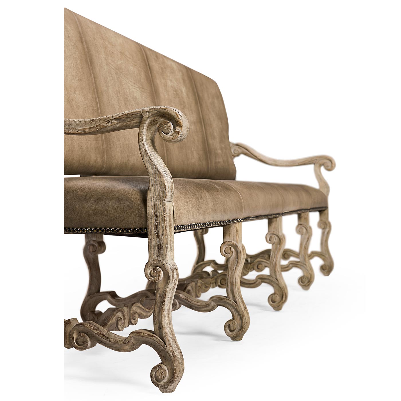 Sagehill Leather Banquette Bench