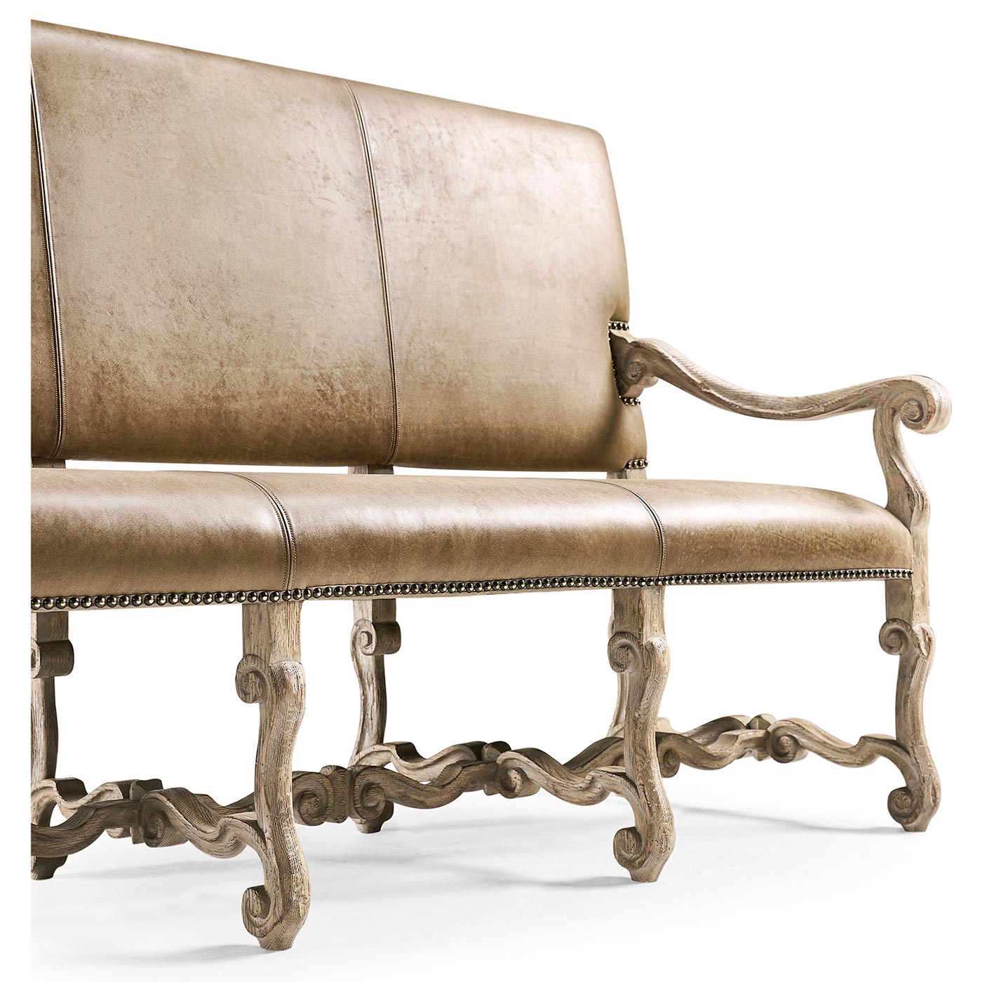 Sagehill Leather Banquette Bench