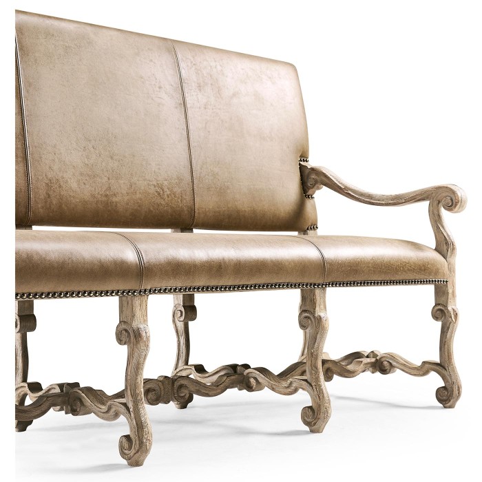 Sagehill Leather Banquette Bench