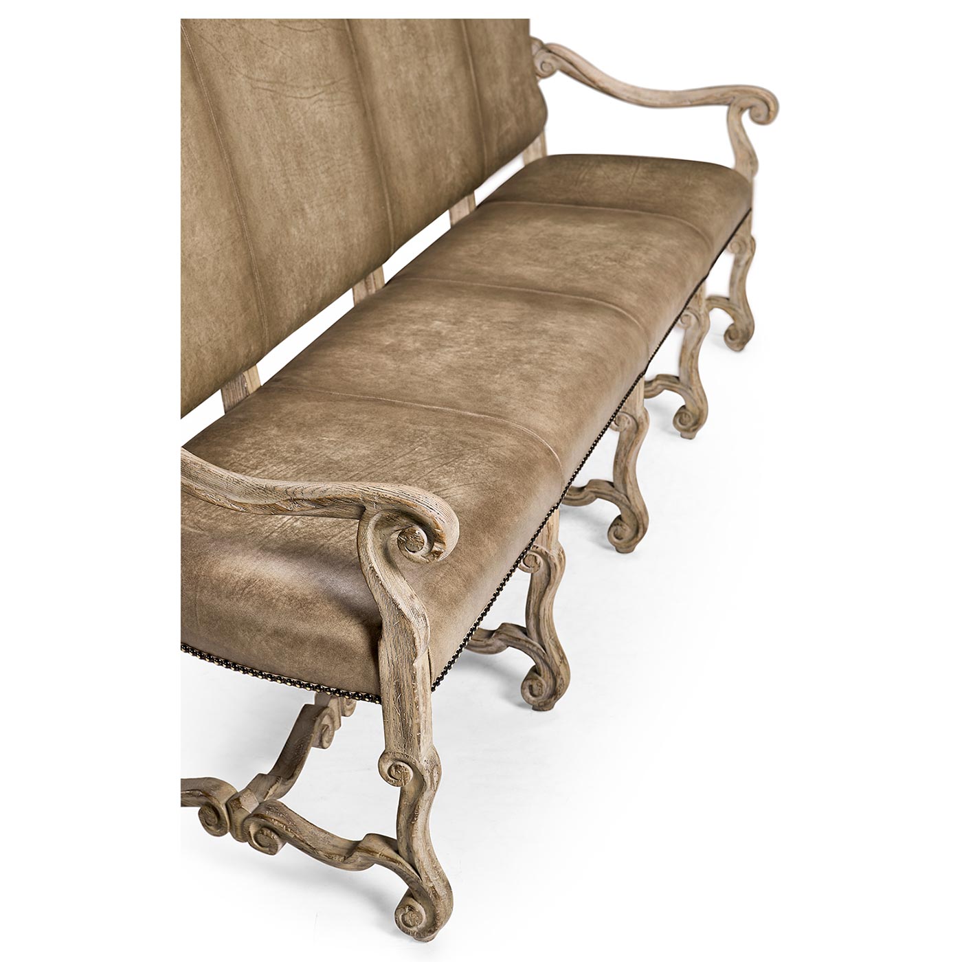 Sagehill Leather Banquette Bench