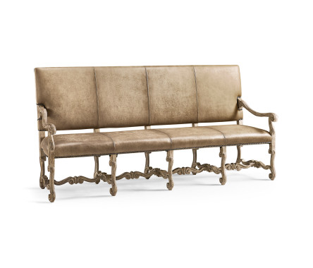 Sagehill Leather Banquette Bench