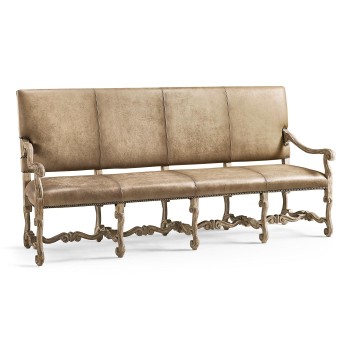 Sagehill Leather Banquette Bench