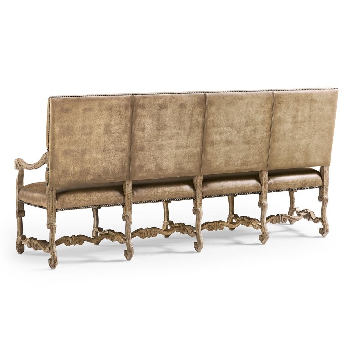 Sagehill Leather Banquette Bench