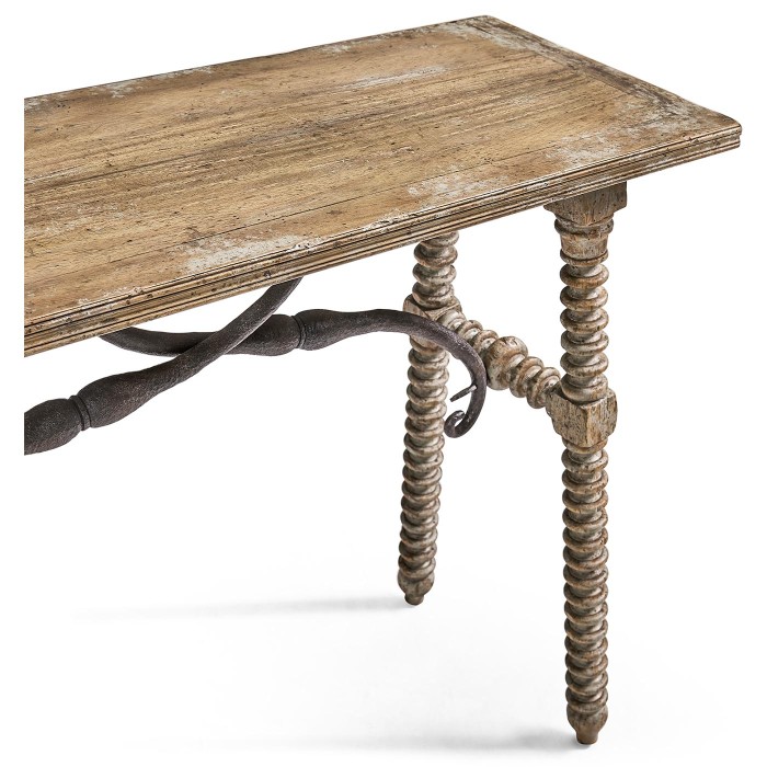Caldera Turned-Leg Console Table