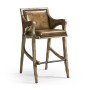 Echo Canyon Leather & Hide Bar Stool