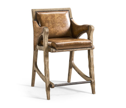 Echo Canyon Leather Counter Stool