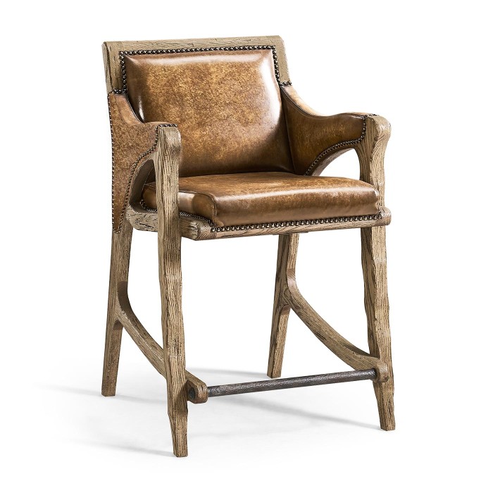 Echo Canyon Leather Counter Stool