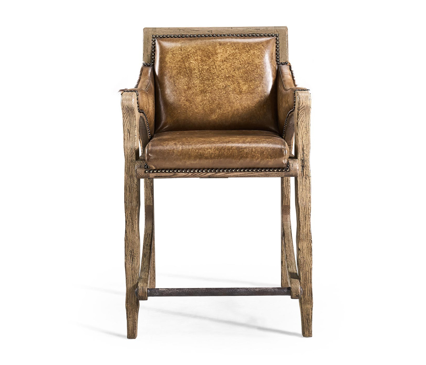 Echo Canyon Leather & Hide Counter Stool