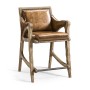 Echo Canyon Leather & Hide Counter Stool