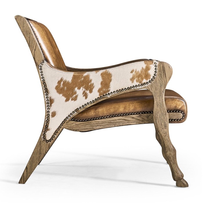 Echo Canyon Leather & Hide Occasional Chair