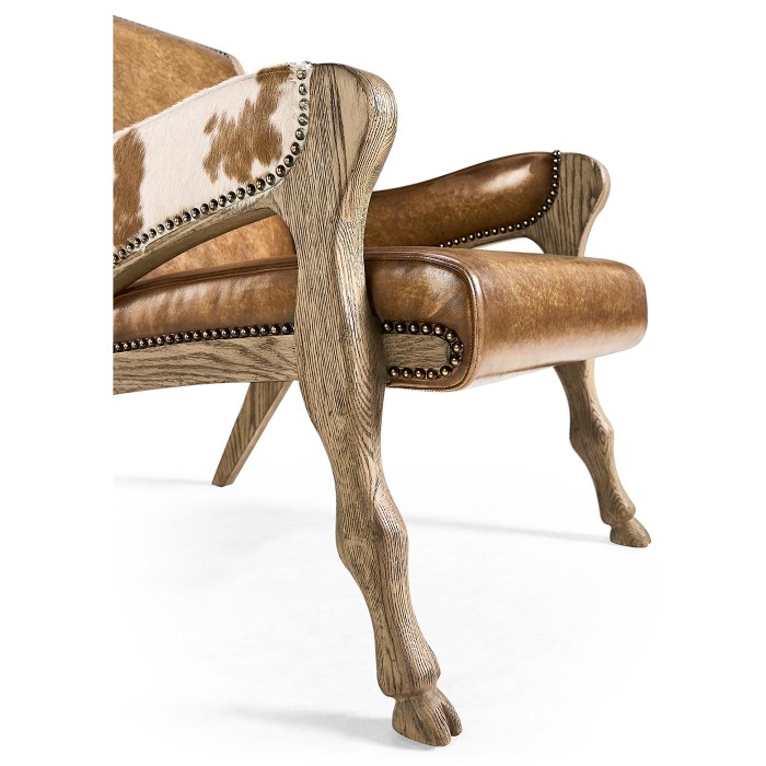 Echo Canyon Leather & Hide Occasional Chair