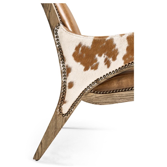 Echo Canyon Leather & Hide Occasional Chair