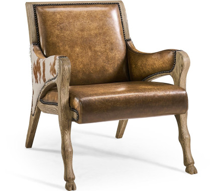 Echo Canyon Leather & Hide Occasional Chair