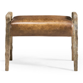 Echo Canyon Leather Footstool