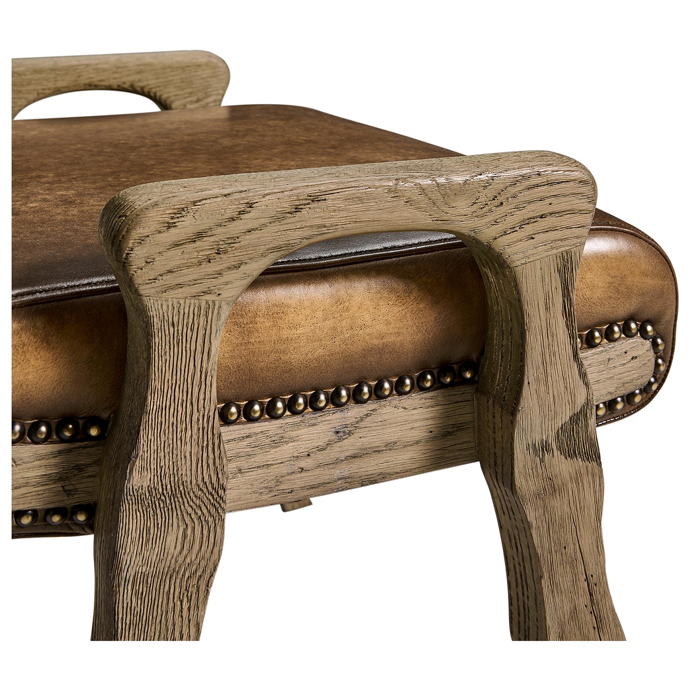 Echo Canyon Leather Footstool