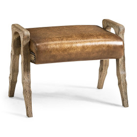 Echo Canyon Leather Footstool