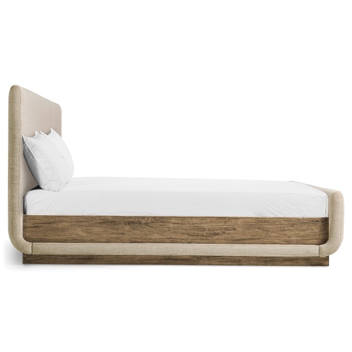 Stone Ridge Upholstered King Bed Light