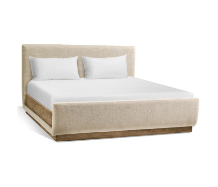 Stone Ridge Upholstered King Bed Light