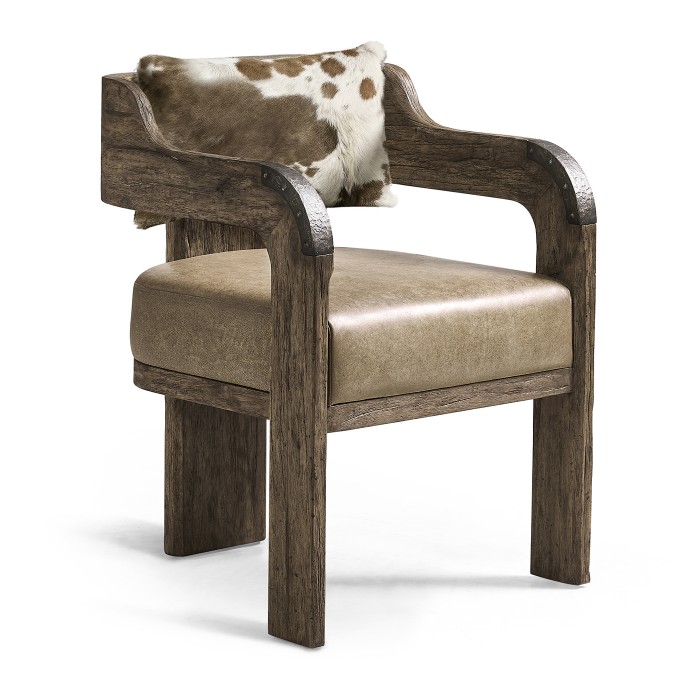 Stone Ridge Leather Arm Chair Dark