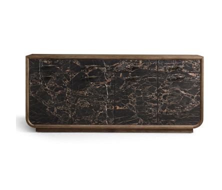 Stone Ridge Marble Credenza Dark